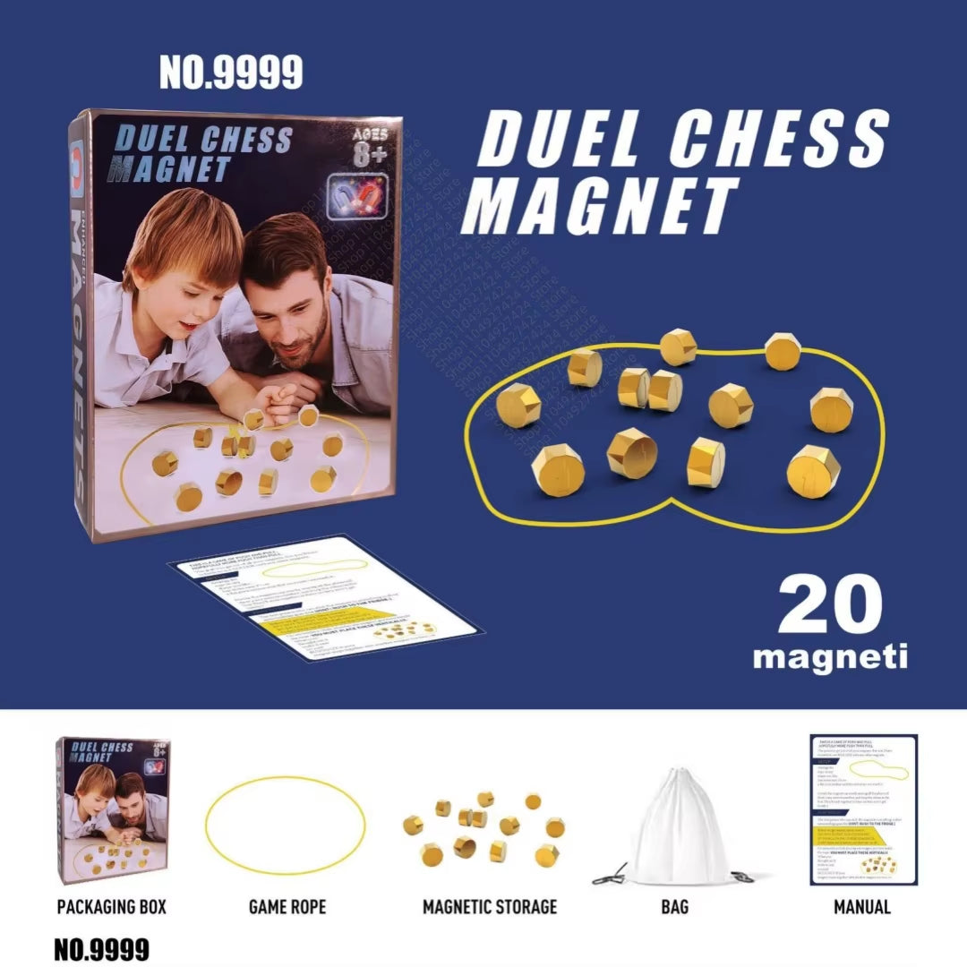 New Magnetic Chess Game Interactive Magnet Board Tabletop Strategy Game Stone Set Family Kids Adults Portable Fun Educational